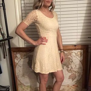 Cream Lace Dress